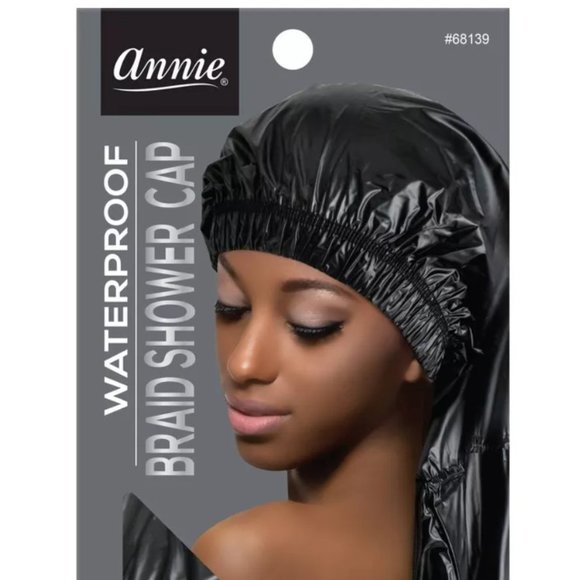 2 Waterproof Braid Shower Cap - Picture 1 of 8